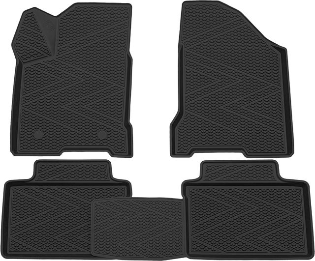 Коврики Rezkon резиновые для салона Lada Vesta 2015-2026 Ячеистый Ромб. Артикул 1239045200