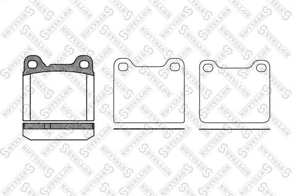 Тормозные колодки Stellox. Артикул 268 010-SX