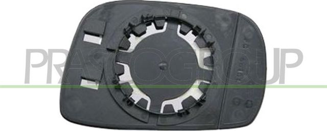 Зеркальное стекло бокового зеркала Prasco левое для Suzuki Wagon R+ II 2000-2008. Артикул OP3047504