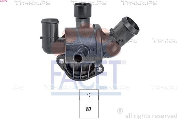 Термостат Facet Made in Italy - OE Equivalent для Audi A1 I (8X) 2011-2015. Артикул 7.8772