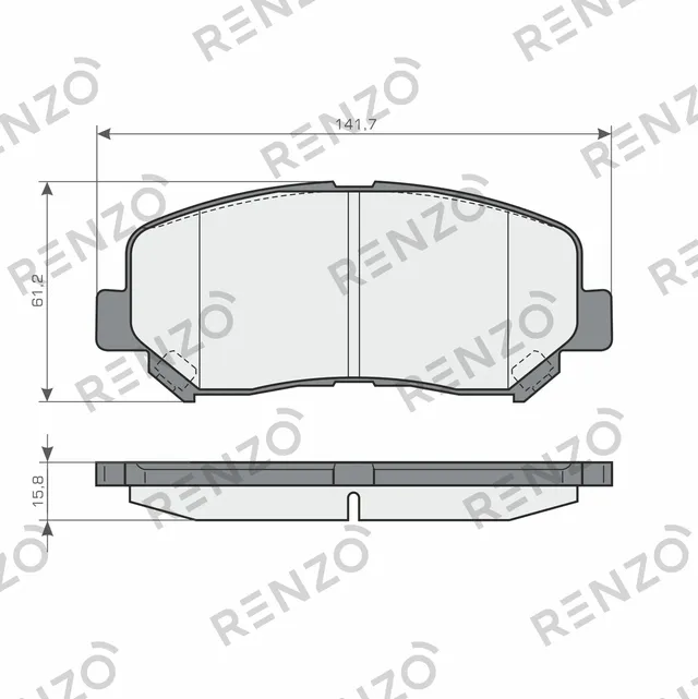 Колодки дисковые (Renzo). Артикул RNZ356