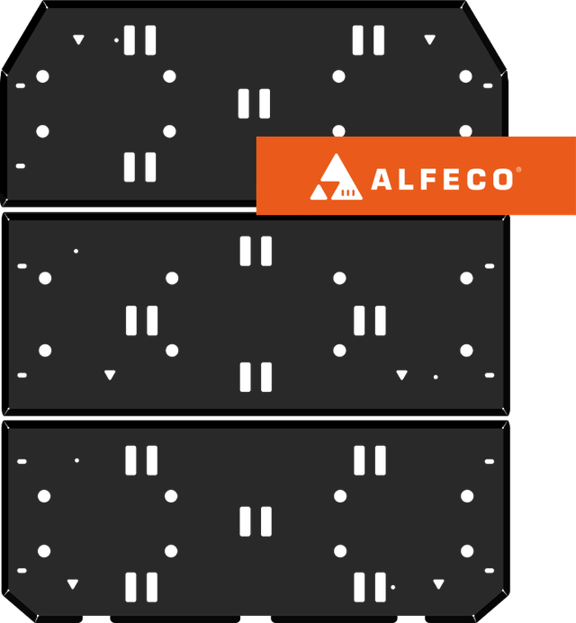 Защита Alfeco для радиатора АКБ (3 части) Evolute i-Pro 2022-2026. Артикул ALF.67.03