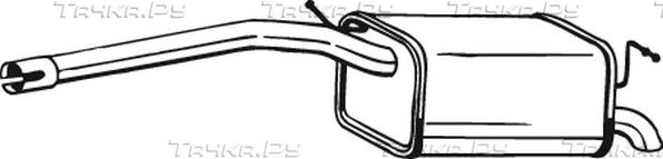 Глушитель (задняя часть) Bosal (Бельгия). Артикул 233-059