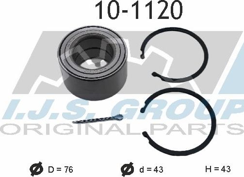Ступичный подшипник (комплект) IJS Group. Артикул 10-1120