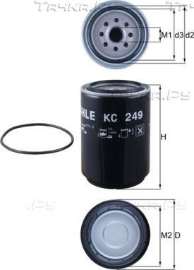 Топливный фильтр Mahle для Scania P 2004-2015. Артикул KC 249D