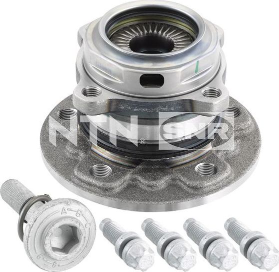Ступица колеса с интегрированным подшипником NTN / SNR задняя для MINI Countryman II (F60) 2016-2020. Артикул R150.61