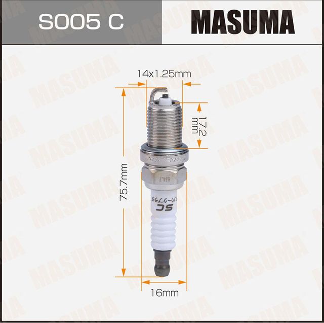 Свеча зажигания (Masuma). Артикул S005C