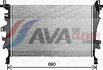 Радиатор охлаждения двигателя AVA ** CLEVER FIT **. Артикул FT2468