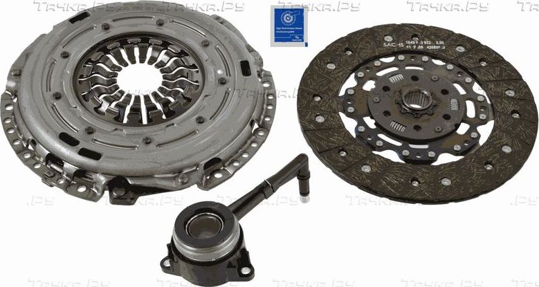 Сцепление (комплект) SACHS XTend Kit plus CSC для Volkswagen Touran II 2010-2015. Артикул 3000 990 328
