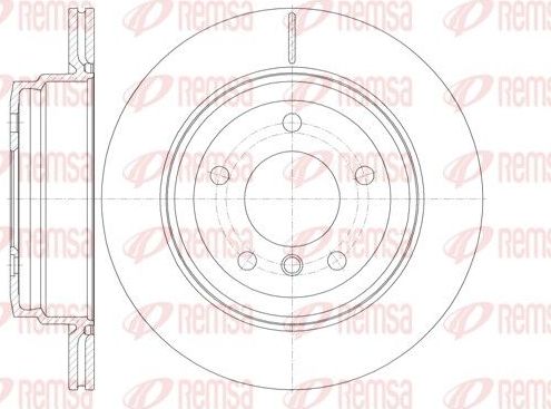 Тормозной диск Remsa задний для BMW 2 F22 2013-2026. Артикул 6977.10