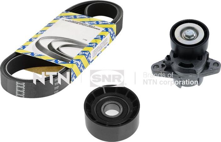 Приводной ремень поликлиновой с роликами (комплект) NTN / SNR. Артикул KA855.47