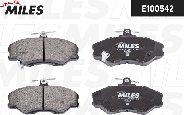 Тормозные колодки Miles (Semi-Metallic). Артикул E100542