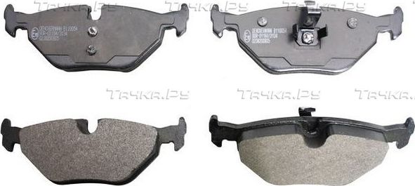 Тормозные колодки Denckermann задние для BMW Z3 I 1995-2002. Артикул B110054