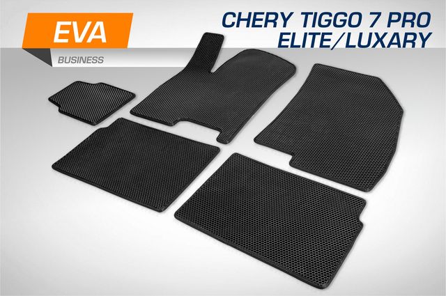 Коврики AutoFlex в салон автомобиля EVA (ЭВА, ЕВА) Business для Chery Tiggo 7 Pro (Elite, Luxury) 2020-2026. Артикул 3090102