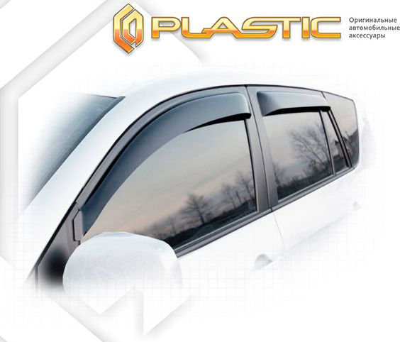 Дефлекторы СА Пластик для окон (Classic полупрозрачный) Toyota Rav4 Long 2006-2008. Артикул 2010030308203