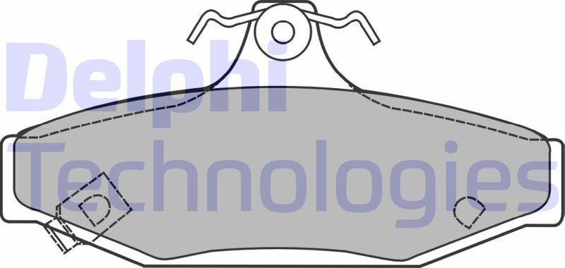 Тормозные колодки Delphi (Low-Metallic). Артикул LP1420