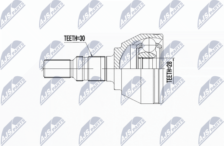 Шрус наружный (граната) NTY. Артикул NPZ-PL-040