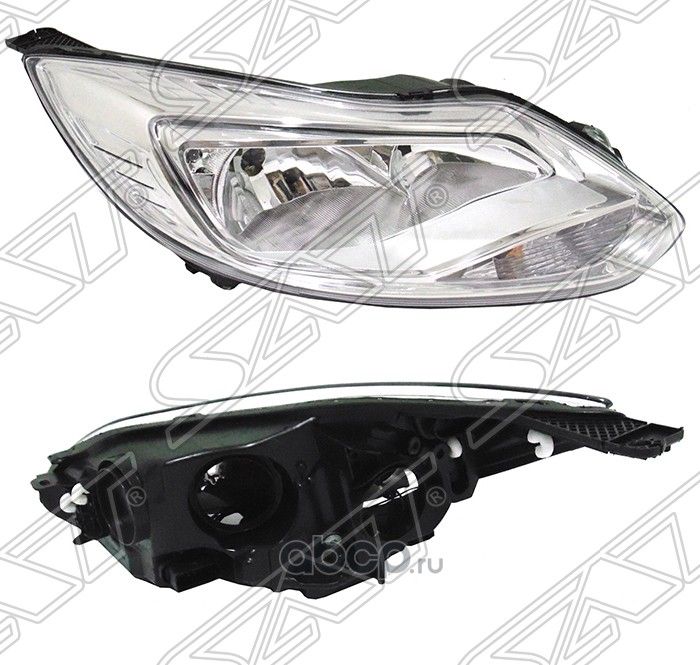 Фара FORD FOCUS III 11-15 хром (SAT). Артикул ST43111A4RMLDEM1