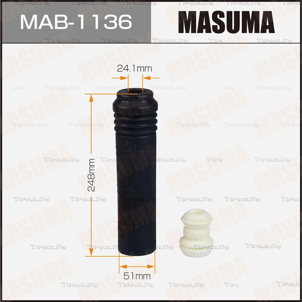 Комплект отбойников и пыльников амортизаторов (стоек) Masuma. Артикул MAB-1136