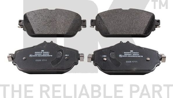 Тормозные колодки NK. Артикул 223379