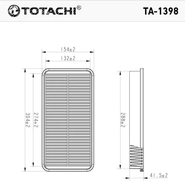 TOTACHI TA-1398 VIC A-161 OEM 17801-74020 MANN C31 101/1 Totachi. Артикул TA1398