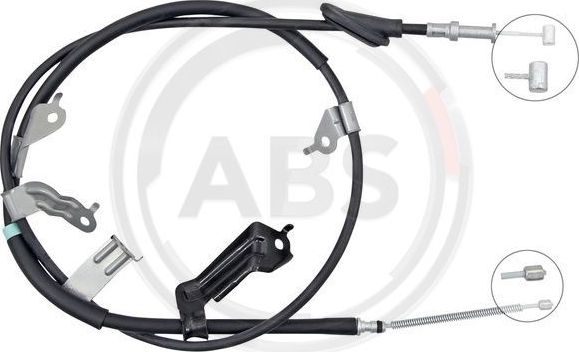 Трос ручника (тросик ручного тормоза) ABS задний правый для Subaru XV I 2012-2017. Артикул K10164