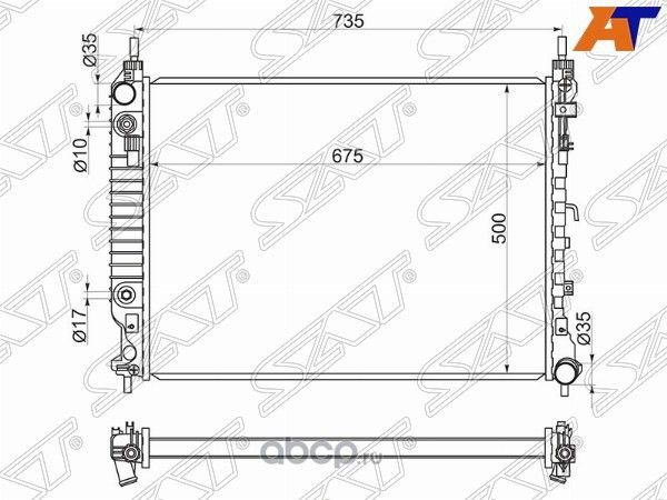 Радиатор CHEVROLET CAPTIVA/OPEL ANTARA 2,2D 11- SAT CH000422D. Артикул CH000422D