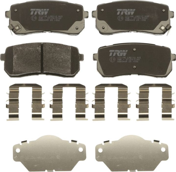 Тормозные колодки TRW COTEC. Артикул GDB3449