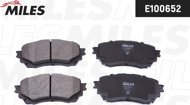 Тормозные колодки Miles (Semi-Metallic). Артикул E100652