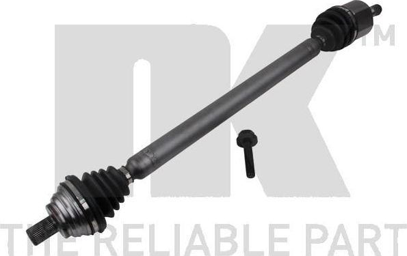 Полуось (привод в сборе, приводной вал) NK передняя правая для Audi A3 II (8P) 2003-2013. Артикул 5047126