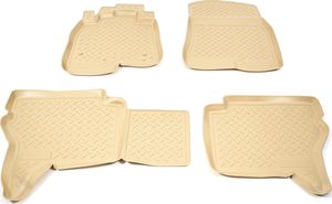Коврики Норпласт для салона Mitsubishi Pajero IV 2006-2025 БЕЖЕВЫЕ. Артикул NPL-Po-59-48-B