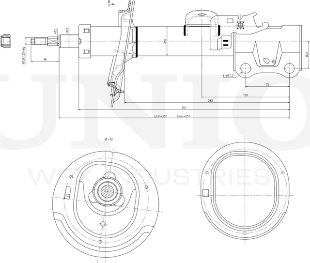 Амортизатор подвески (Unio). Артикул SAB-10328