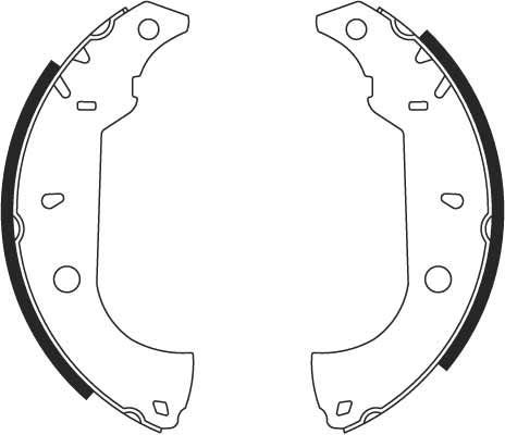 Тормозные колодки TRW задние для Fiat Marea 1996-1999. Артикул GS8614
