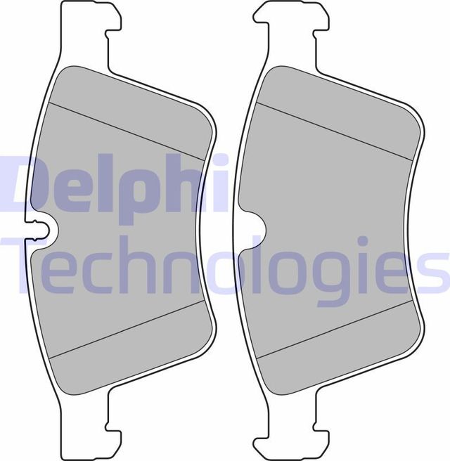 Тормозные колодки Delphi (Low-Metallic). Артикул LP2139