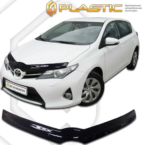 Дефлектор СА Пластик для капота (Classic черный) Toyota Auris II 2012-2018. Артикул 2010010115609