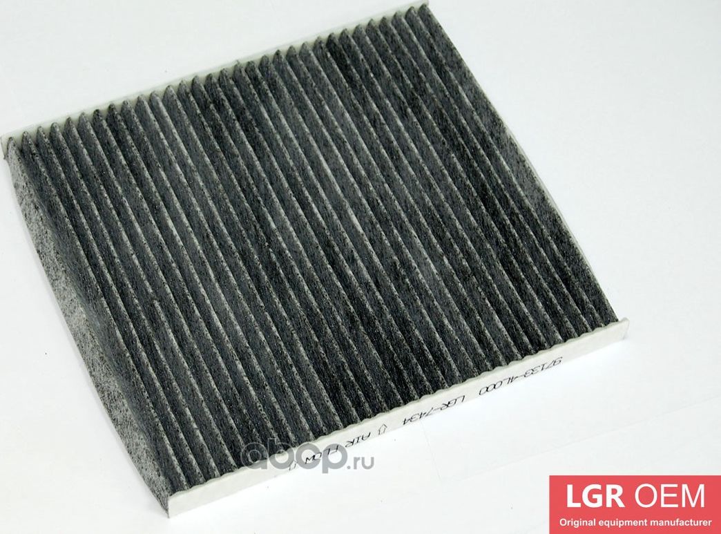 Фильтр салонный (угольн.) LGR-7434 для а/м HYUNDAI SOLARIS (10-) KIA RIO АЗЛК. Артикул LGR7434
