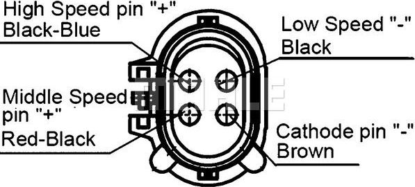 Вентилятор кондиционера Mahle Behr. Артикул ACF 23 000S