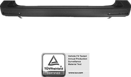 Бампер Poliplast задний для Volkswagen Transporter T5 2009-2015. Артикул 100.18215