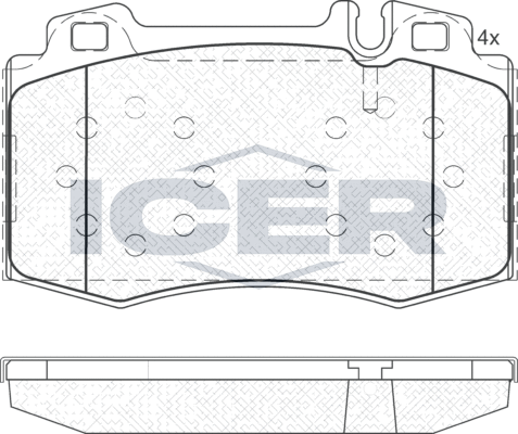 Тормозные колодки Icer. Артикул 181389