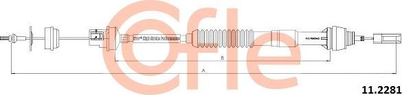 Трос сцепления Cofle. Артикул 92.11.2281