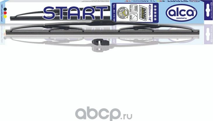 Щётка стеклоочистителя 450 мм (18) каркасная START ALCA 115180 Alca. Артикул 115180