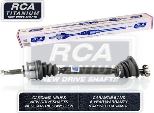 Полуось (привод в сборе, приводной вал) RCA FRANCE NEW DRIVESHAFT передняя левая для Renault Megane I 1996-2003. Артикул R267AN