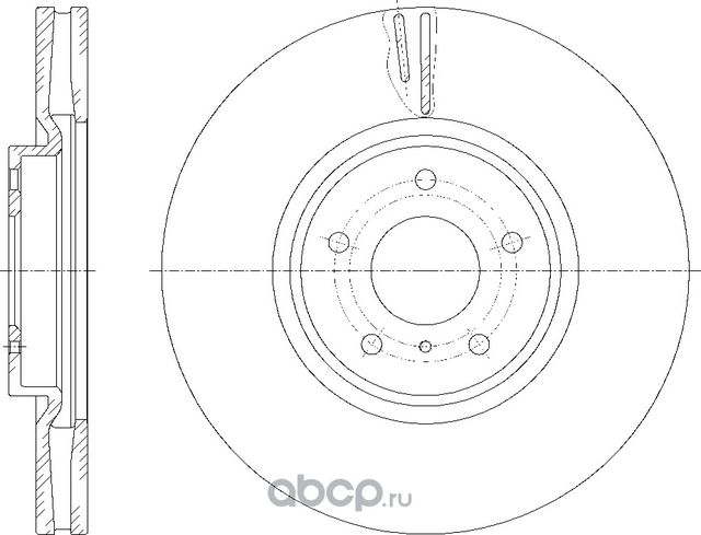 Диск тормозной (G-Brake). Артикул GR20815