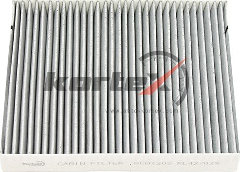 Фильтр салона VAG A3/OCTAVIA/GOLF 12- (угольный) (Kortex). Артикул KC0120S