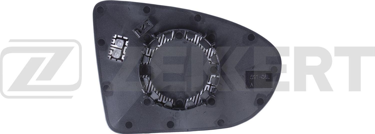 Зеркальное стекло бокового зеркала Zekkert. Артикул SP-1091