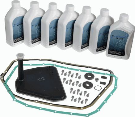 Сервисный комплект АКПП VAG поддон/фильтр/болты/масло (ZF Parts). Артикул 1071298027