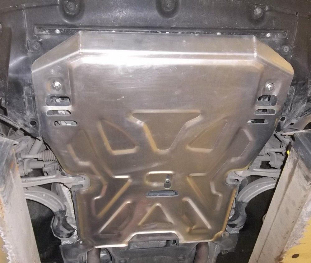 Защита алюминиевая Alfeco для картера и КПП Porsche Macan 2014-2026. Артикул ALF.50.04 AL4