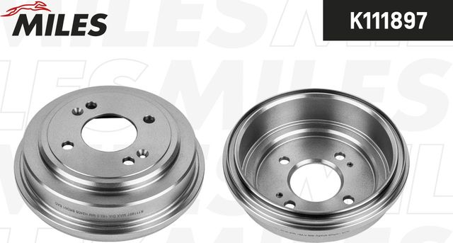 Тормозной барабан Miles задний для Hyundai Getz I 2002-2010. Артикул K111897