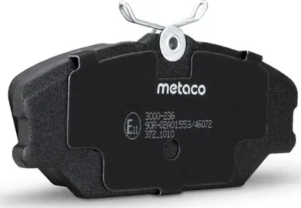 Колодки тормозные RENAULT LAGUNA/MEGANE 99- перед. (Metaco). Артикул 3000236