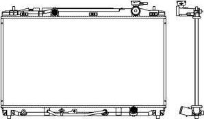 Радиатор охлаждения двигателя Sakura. Артикул 3461-8506
